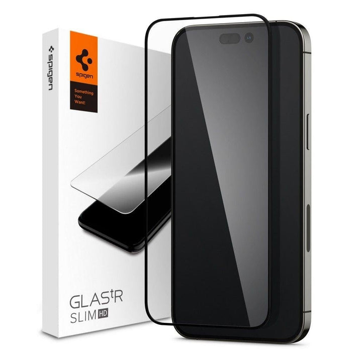 Закалено стъкло Spigen GLASS FC IPHONE 14 PRO BLACK