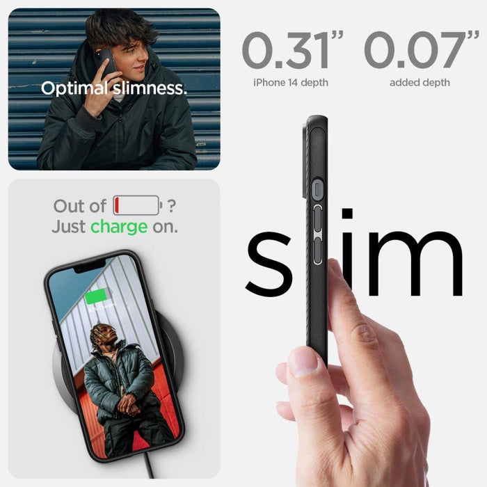 Кейс Spigen MAG ARMOR за iPhone 14 Matte Black