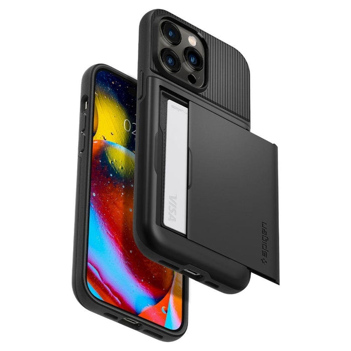 Кейс Spigen SLIM ARMOR CS за iPhone 14 Pro Black