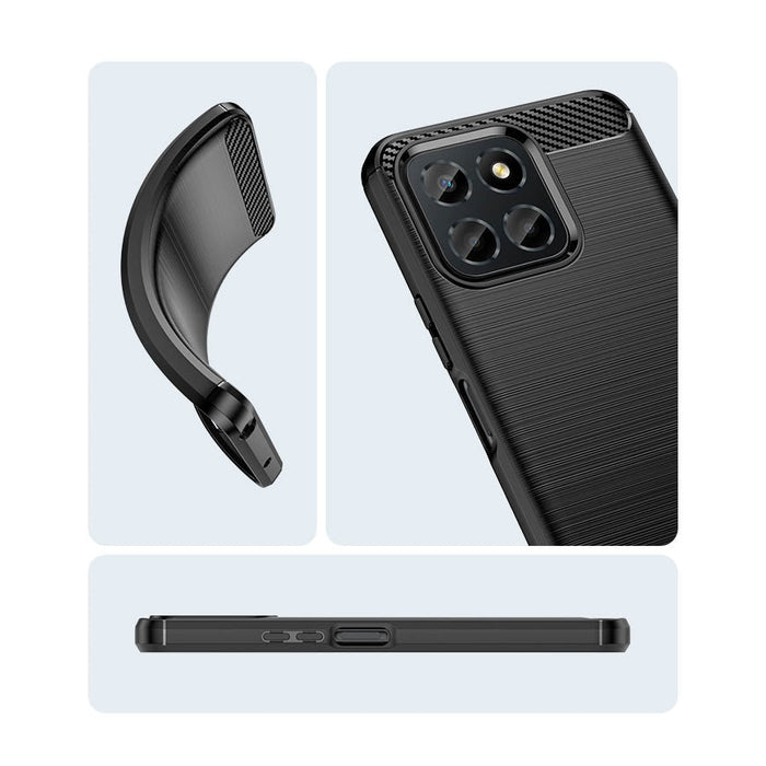 Кейс HQWear Carbon Case за Honor X8 гъвкав черен