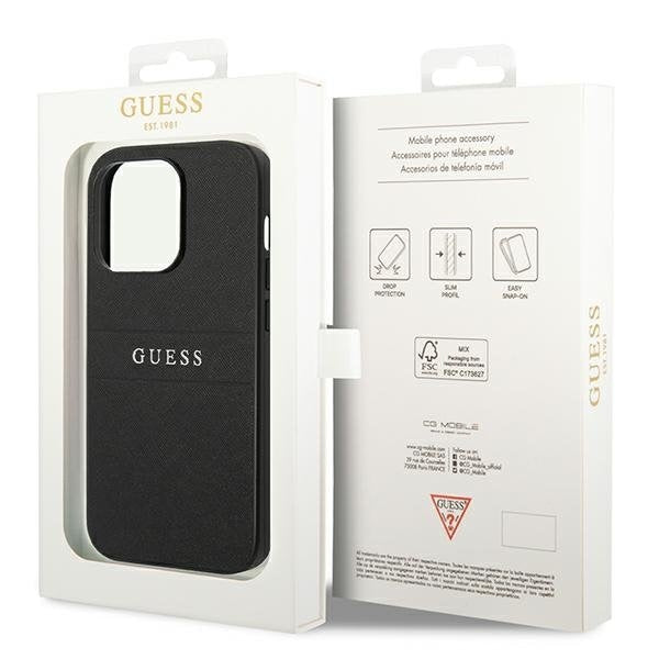 Кейс Guess GUHCP14LPSASBBK за iPhone 14 Pro 6.1’