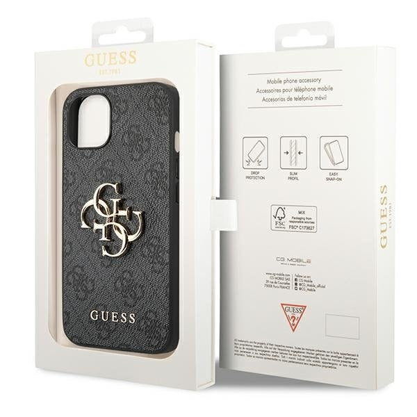 Кейс Guess GUHCP14S4GMGGR за iPhone 14 6.1’ сив