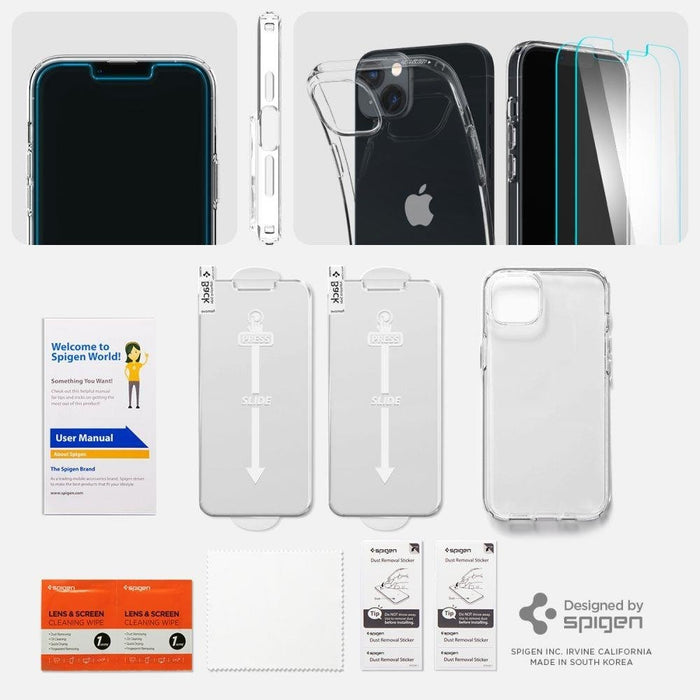 Кейс Spigen CRYSTAL PACK за iPhone 14 Clear