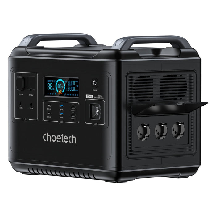 Зарядна станция Choetech BS006 Super Mini 2000W 1997Wh черна