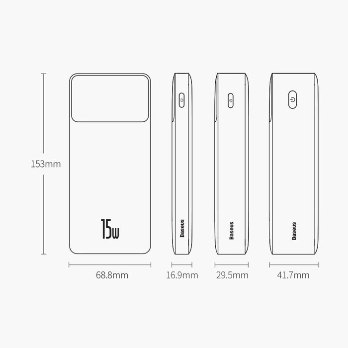 Преносима батерия Baseus Bipow 20000mAh 15W