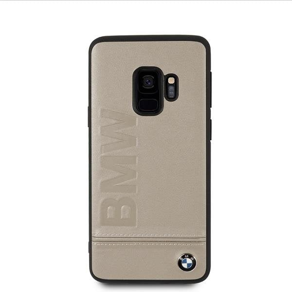 Кейс BMW BMHCS9LLST за Samsung Galaxy S9 бежов / твърд