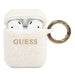 Кейс Guess GUACCSILGLWH за AirPods бял / Silicone Glitter