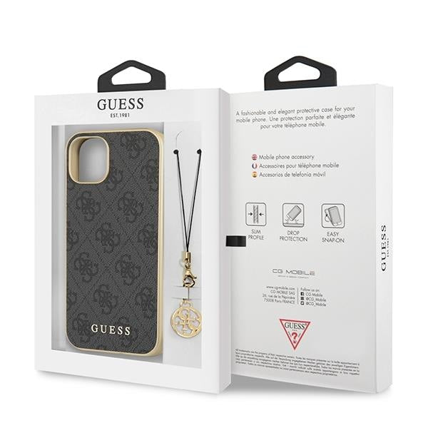 Кейс Guess GUHCP13MGF4GGR за iPhone 13 6.1’ сив