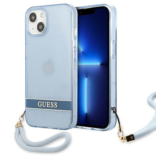 Кейс Guess GUHCP13MHTSGSB за iPhone 13 6.1’ син