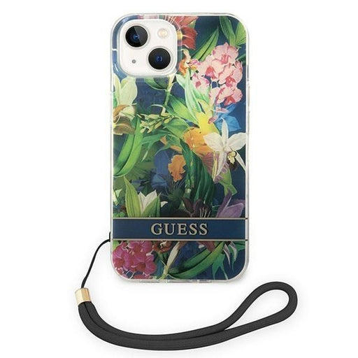 Кейс Guess GUOHCP14SHFLSB за iPhone 14 6.1’ син