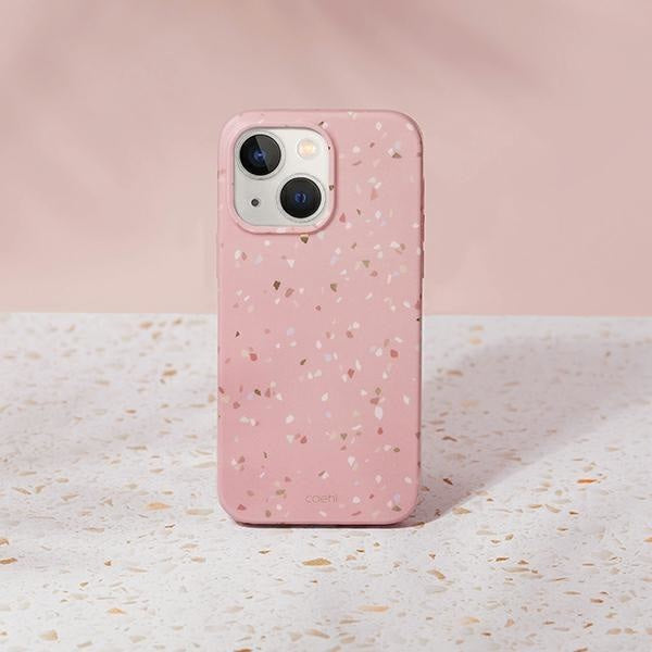 Кейс Uniq Coehl Terrazzo за iPhone 14 6.1’ розов / корал