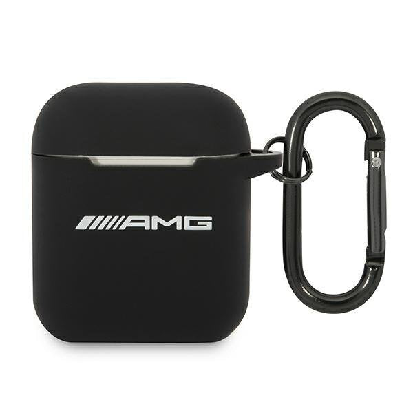 Кейс AMG AMA2RBK за AirPods черен / Silicone Big Logo