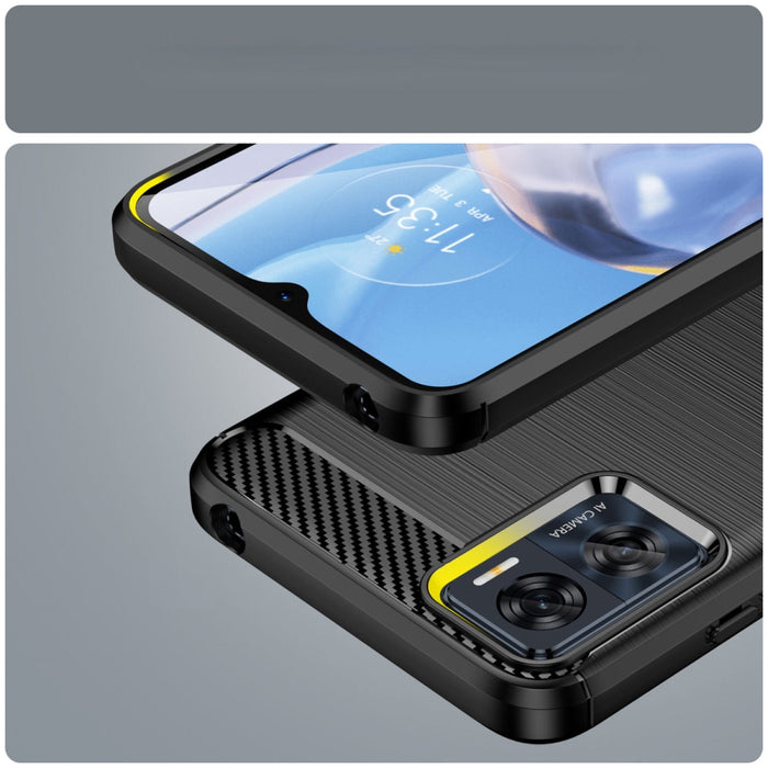 Кейс HQWear Carbon Case за Motorola Moto E22 / E22i черен