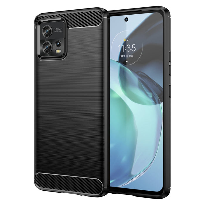 Кейс HQWear Carbon Case за Motorola Moto G72 черен