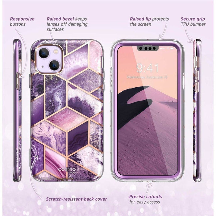 Кейс Supcase Cosmo за iPhone 13 / 14 MARBLE PURPLE