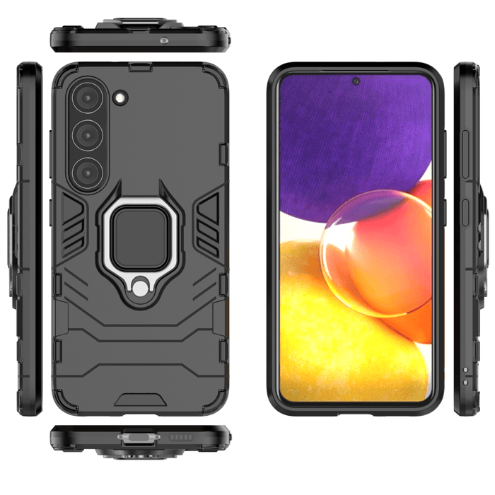 Кейс HQWear Ring Armor Case за Samsung Galaxy S23 черен