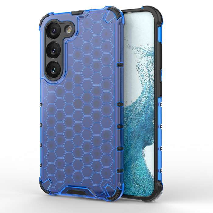 Кейс HQWear Honeycomb за Samsung Galaxy S23 син