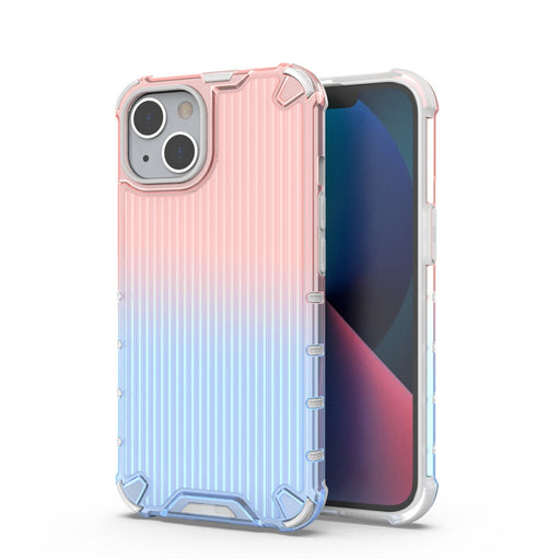 Кейс HQWear Ombre Protect Case за iPhone 13 розово - син