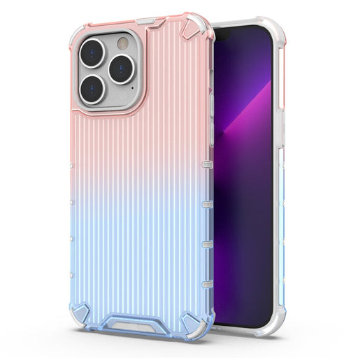 Кейс HQWear Ombre Protect Case за iPhone 14 Pro розово - син