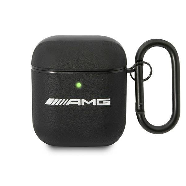 Кейс AMG AMA2SLWK за AirPods 1/2 черен / Leather