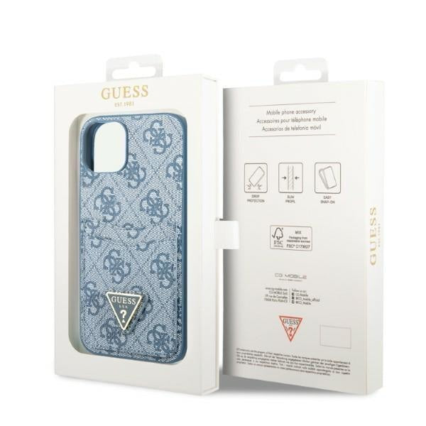 Кейс Guess GUHCP13MP4TPB за iPhone 13 6.1’ син