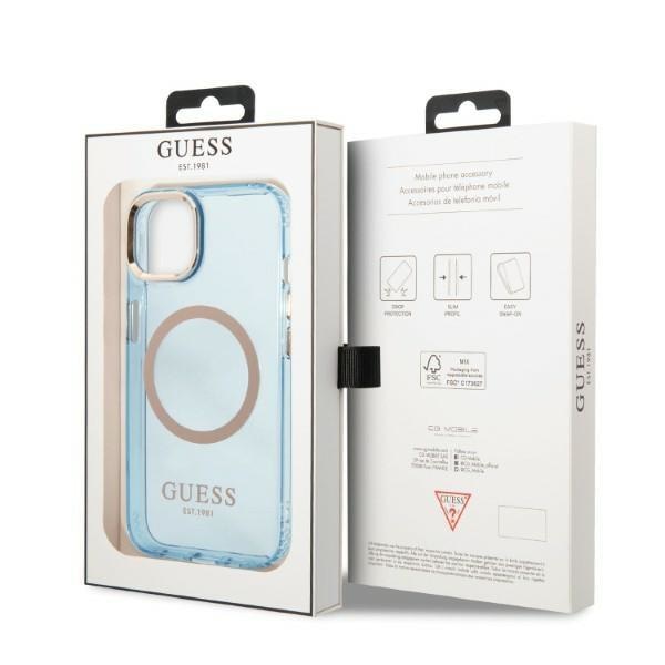 Кейс Guess GUHMP13MHTCMB за iPhone 13 6.1’ син