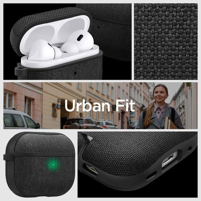 Кейс Spigen Urban Fit за Apple AirPods Pro 1/2 черен