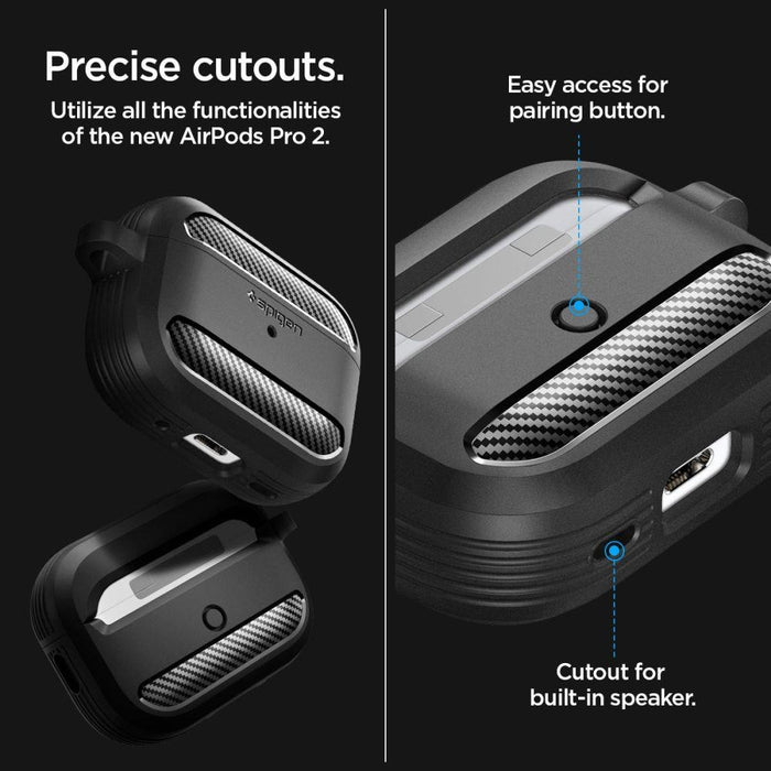 Кейс Spigen Rugged Armor за Apple AirPods Pro 1 / 2