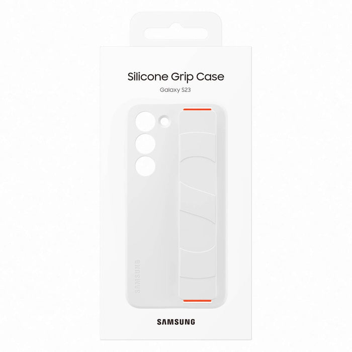 Кейс Samsung Silicone Grip Cover за Galaxy S23 бял