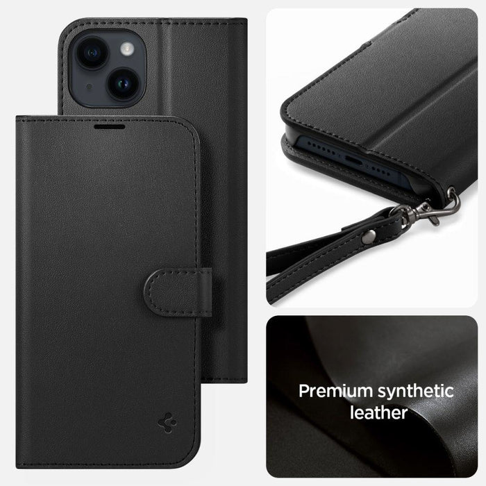 Калъф Spigen Wallet S за iPhone 14 черен