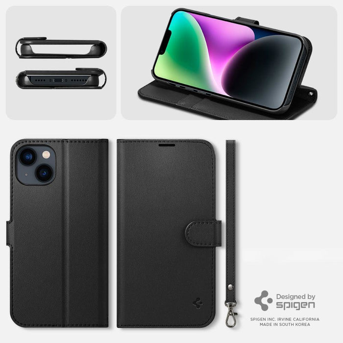 Калъф Spigen Wallet S за iPhone 14 черен