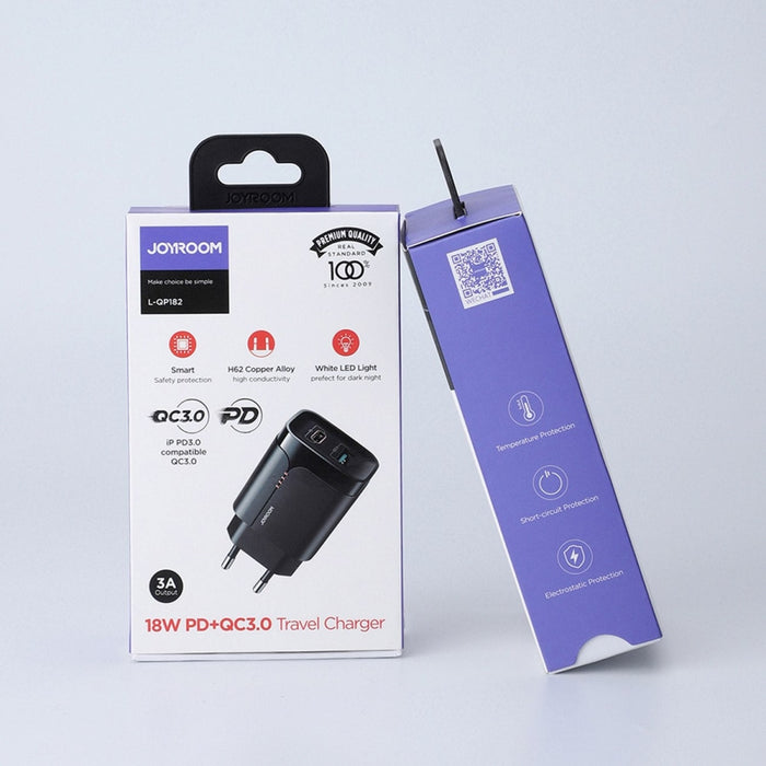 Адаптер Joyroom 18W USB / Type C Quick Charge 3.0