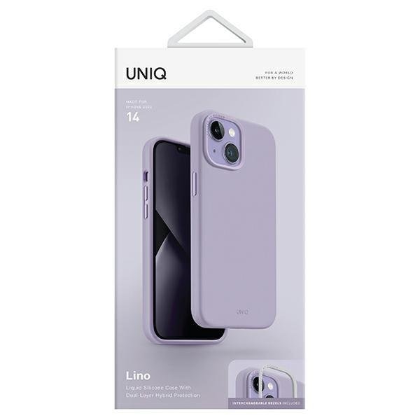 Кейс Uniq Lino за iPhone 14 6.1’ лилав