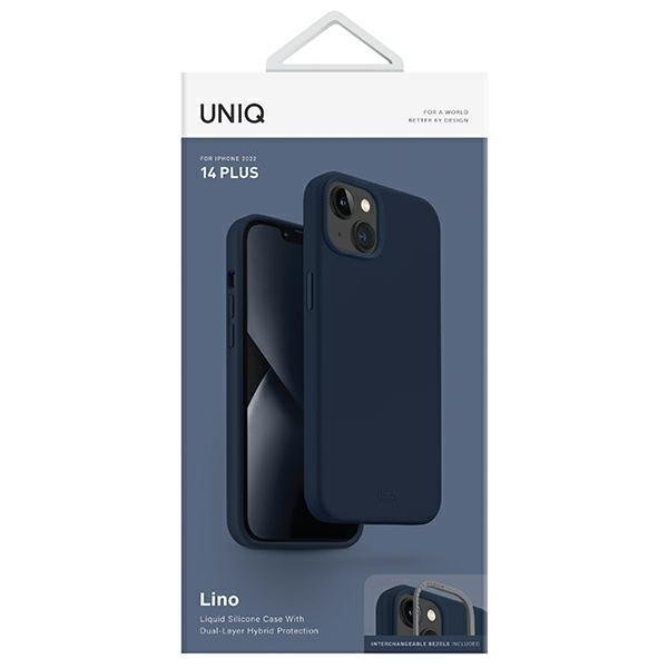 Кейс Uniq Lino за iPhone 14 Plus 6.7’ тъмносин