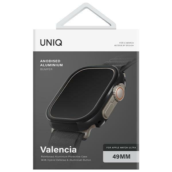 Кейс Uniq Valencia за Apple Watch Ultra 49mm черен