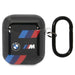 Кейс BMW BMA222SOTK за AirPods 1/2 черен / Tricolor Stripes