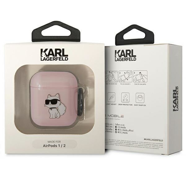 Кейс Karl Lagerfeld KLA2HNCHTCP за AirPods 1/2