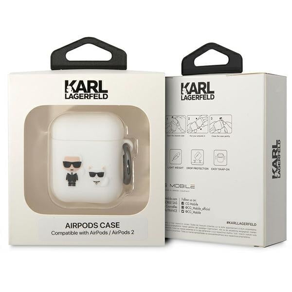 Кейс Karl Lagerfeld KLACA2SILKCW за AirPods 1/2