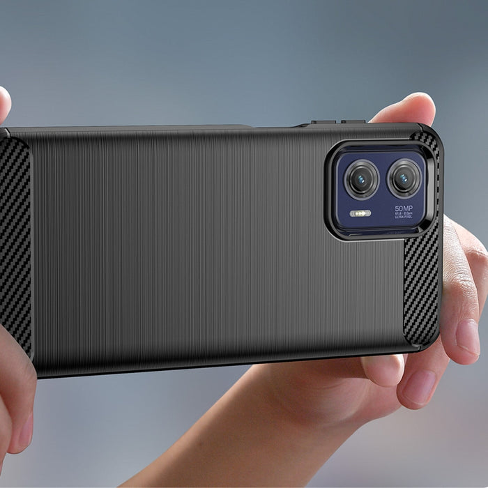 Кейс HQWear Carbon Case за Motorola Moto G73 5G черен