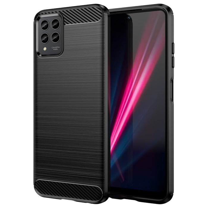 Кейс HQWear Carbon Case за T - Mobile Revvl 6 Pro 5G черен