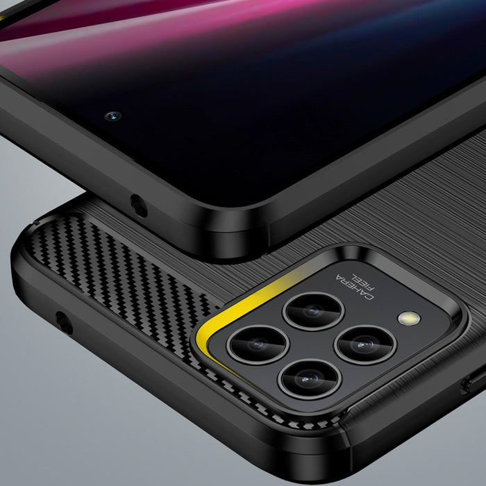 Кейс HQWear Carbon Case за T - Mobile Revvl 6 Pro 5G черен