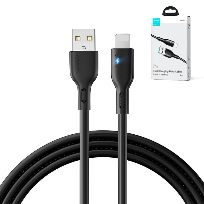 Кабел Joyroom S - UL012A13 USB към Lightning 2.4A 2m черен