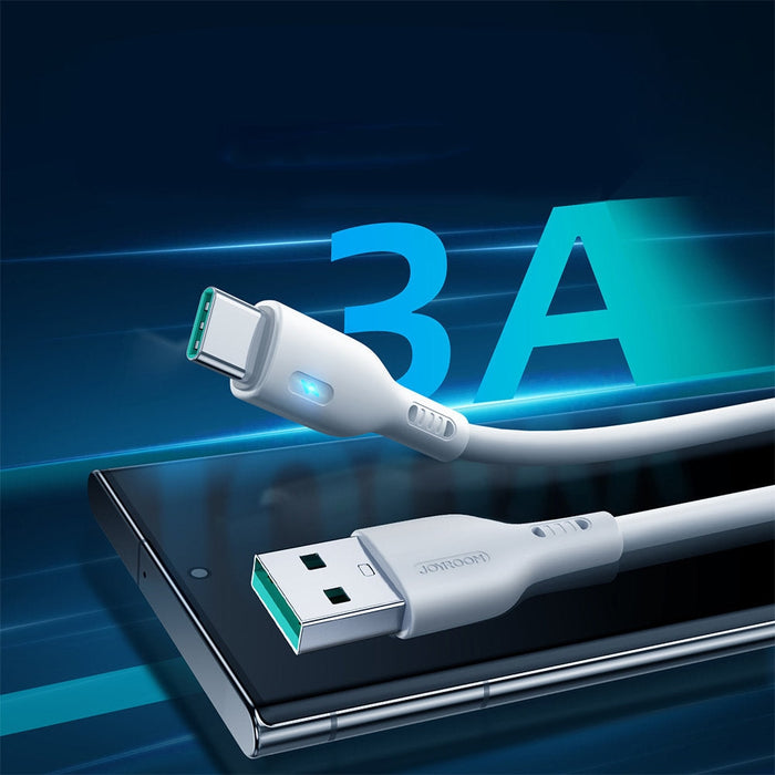 Кабел Joyroom S - UC027A13 USB към USB - C 3A 2m бял