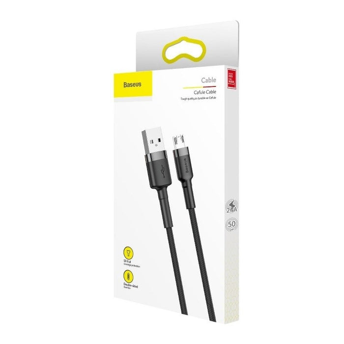 Кабел Baseus Cafule Micro USB 1.5A 2m сребрист