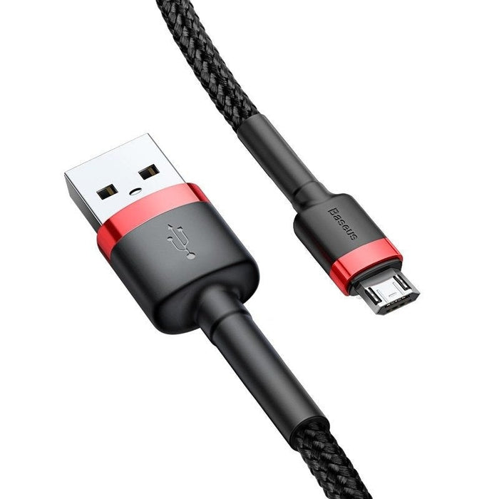 Кабел Baseus Cafule Micro USB 1.5A 2m червено - черен