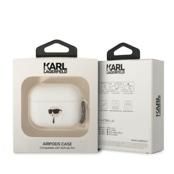 Кейс Karl Lagerfeld KLAPRUNIKH AirPods Pro бял