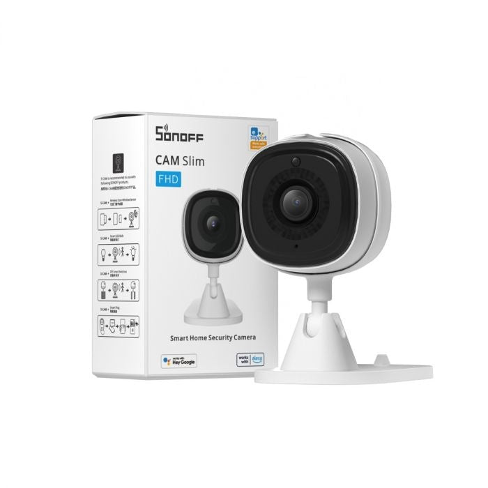 Безжична Wi-Fi охранителна камера Sonoff S-Cam 1080p бяла