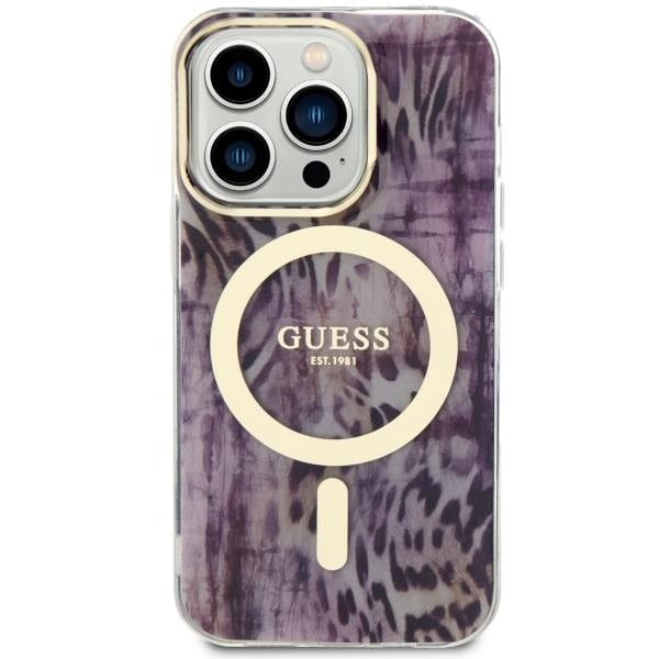 Кейс Guess GUHMP14LHLEOPWP за iPhone 14 Pro 6.1’