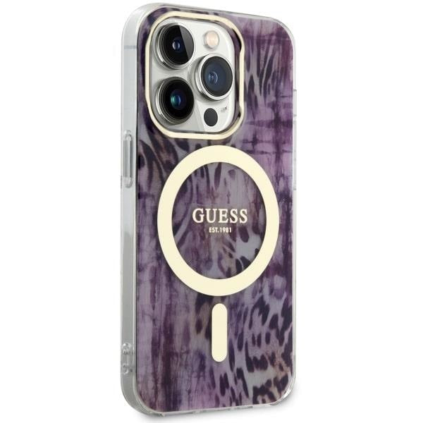 Кейс Guess GUHMP14LHLEOPWP за iPhone 14 Pro 6.1’