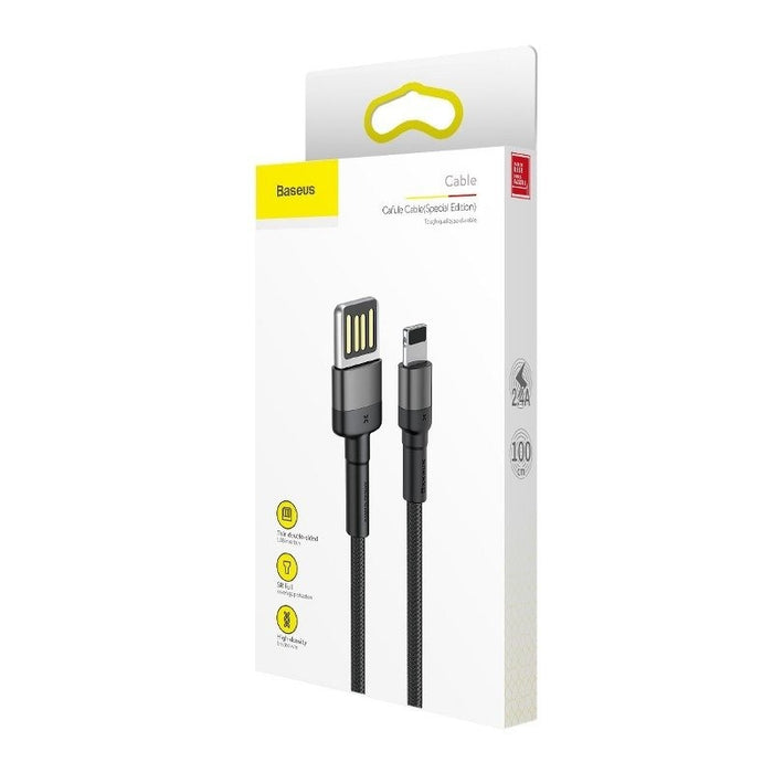 Двустранен Lightning USB кабел Baseus Cafule